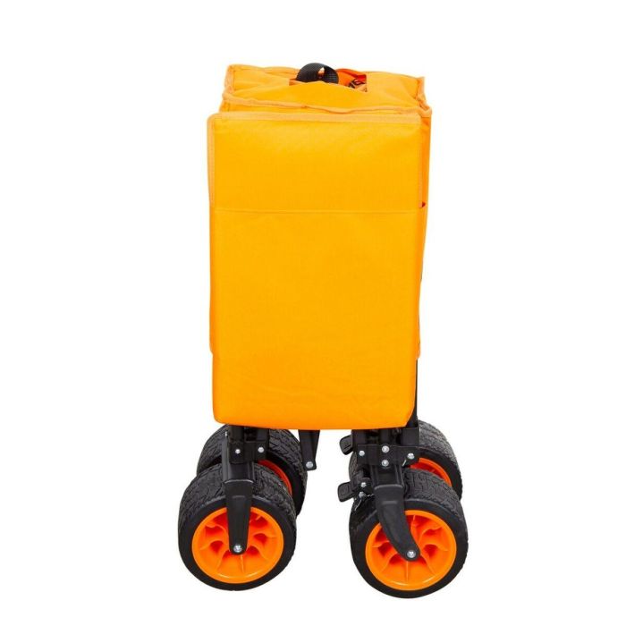 Carro Multiusos Aktive Naranja Poliéster PVC Acero 86 x 108 x 44 cm Plegable Playa 5 Carro Multiusos Aktive Naranja Poliéster PVC Acero 86 x 108 x 44 cm Plegable Playa 5