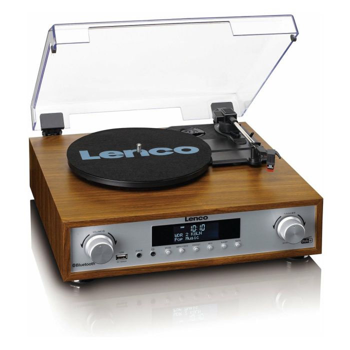 Lenco MC-160WD Tocadiscos de Madera con Bluetooth, Radio DAB+/FM y Reproductor MP3 6 Lenco MC-160WD Tocadiscos de Madera con Bluetooth, Radio DAB+/FM y Reproductor MP3 6