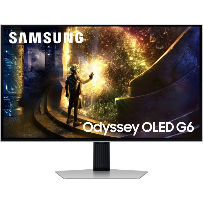 Samsung S27DG610SU Monitor Gaming OLED 27" QHD 240Hz 0.03ms Smart TV Regulable en altura FreeSync Premium Pro Plata
