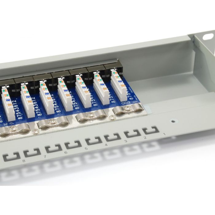 Equip Patchpanel 24x RJ45 Cat6 19" UTP 1HE Premium hellgrau 3