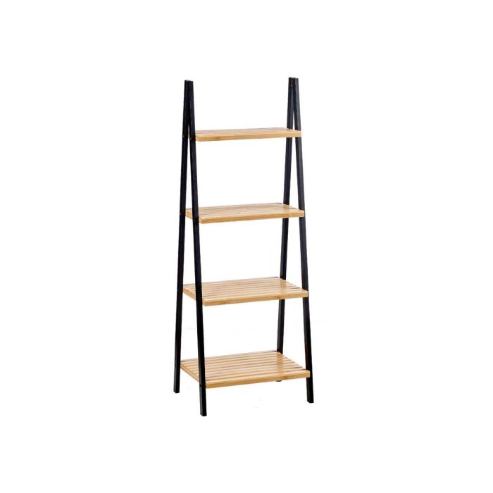 Estantería Escalera 4 Estantes Bambú Negro Berilo 40x109x30 cm 1 Estantería Escalera 4 Estantes Bambú Negro Berilo 40x109x30 cm 1