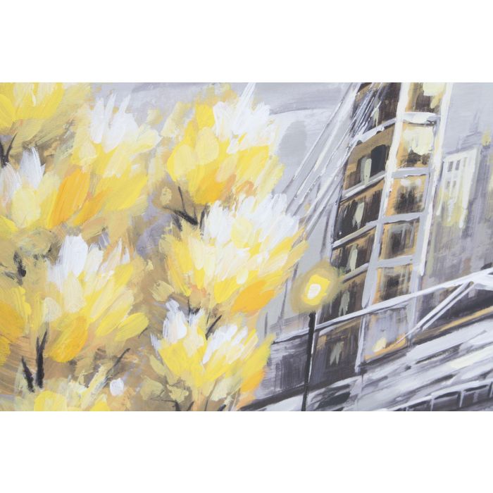 DKD Home Decor Cuadro Loft de Lienzo Hecho a Mano Diseño Ciudad Amarillo y Gris 120x60x3 cm, Set de 2 Unidades 2 DKD Home Decor Cuadro Loft de Lienzo Hecho a Mano Diseño Ciudad Amarillo y Gris 120x60x3 cm, Set de 2 Unidades 2