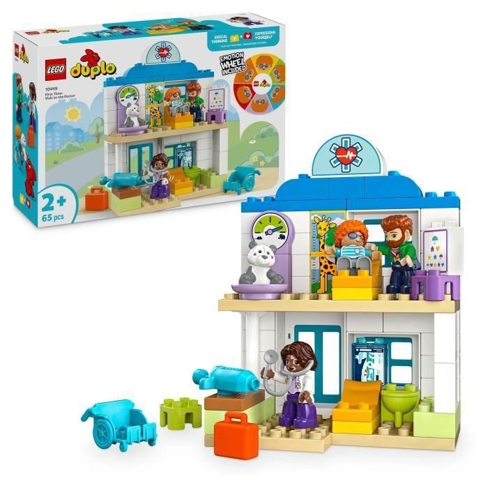 LEGO DUPLO 10449 My Town Primera Visita al Médico - Juguete de motricidad fina para niños de 2 años