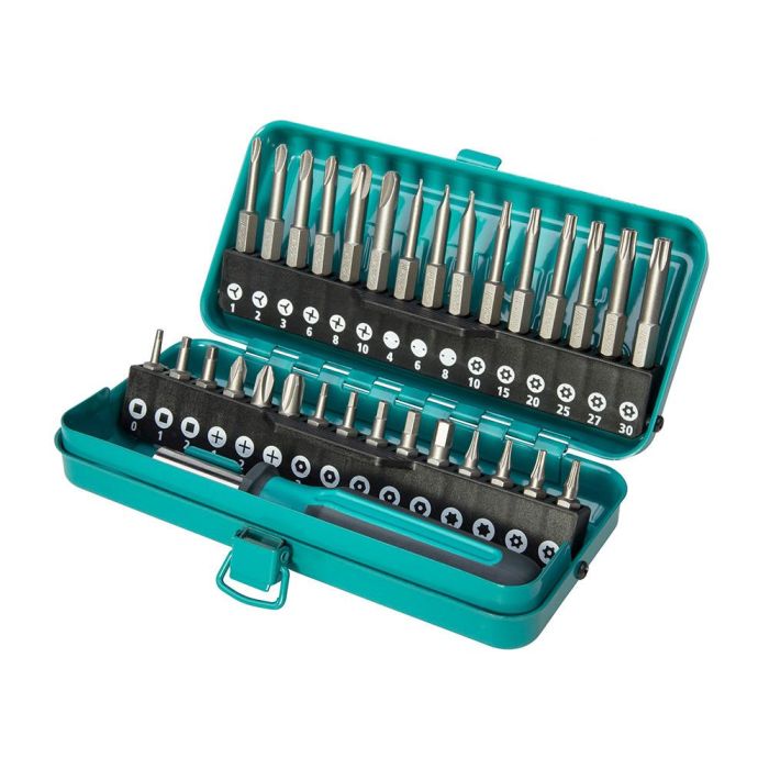 Wolfcraft Caja de puntas de seguridad combinadas 31 piezas 1386000 - Varias medidas y tipos para atornilladores