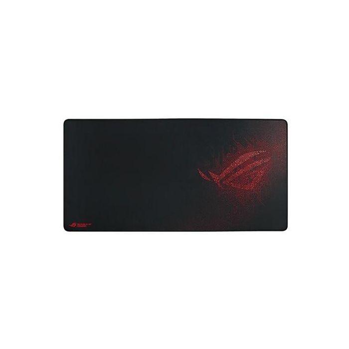 ASUS Alfombrilla Gaming ROG Sheath, Negra/Roja, de Tela y Caucho, Base Antideslizante, Bordes Rematados para Ratón 1