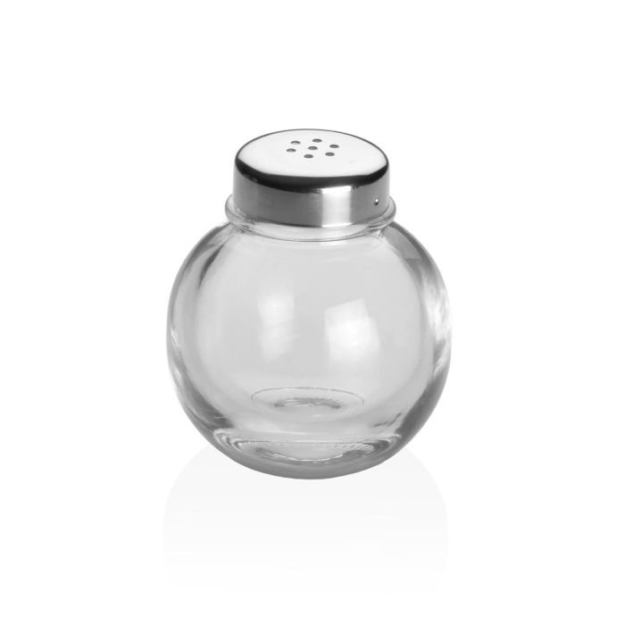 Salero y Pimentero Versa Metal Cristal 2 Salero y Pimentero Versa Metal Cristal 2