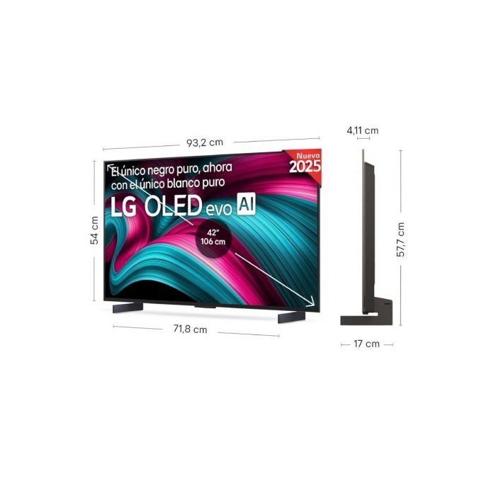 Televisor LG OLED Evo OLED42C54LA 42"/ Ultra HD 4K/ Smart TV/ WiFi 2 Televisor LG OLED Evo OLED42C54LA 42"/ Ultra HD 4K/ Smart TV/ WiFi 2