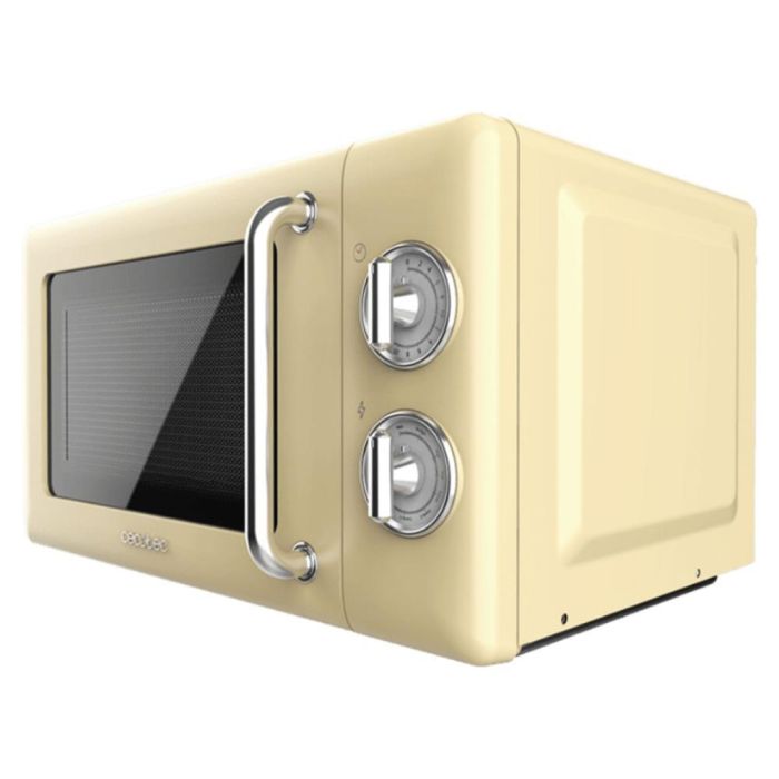 Cecotec 01708 Microondas con grill Encimera 20 L 700 W Beige Acero inoxidable Tipo de control Giratorio 1