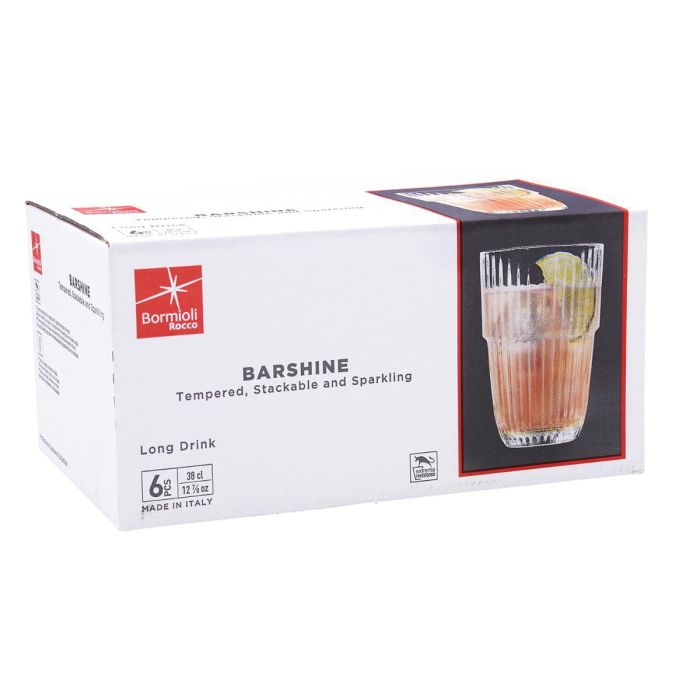 Bormioli Rocco Vaso Barshine 380 Ml (6 Unidades) Cristal Templado Apilable 2