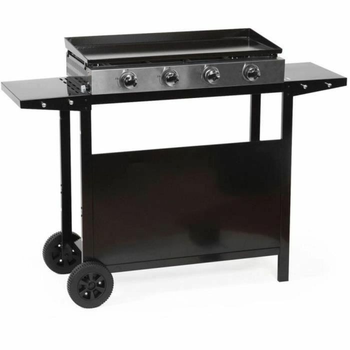 Garden Plancha Garden Max Mérida - 4 luces - En un carro - Acero esmaltado - 75 x 35 cm - Negro Garden Plancha Garden Max Mérida - 4 luces - En un carro - Acero esmaltado - 75 x 35 cm - Negro