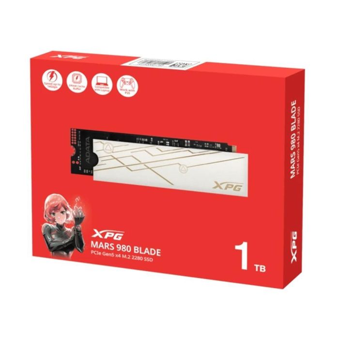 ADATA SMAR-980B-1TCS SSD M.2 1TB PCIe Gen 5 x4, 14000 MB/s lectura / 10000 MB/s escritura, Gaming & Profesional 3 ADATA SMAR-980B-1TCS SSD M.2 1TB PCIe Gen 5 x4, 14000 MB/s lectura / 10000 MB/s escritura, Gaming & Profesional 3