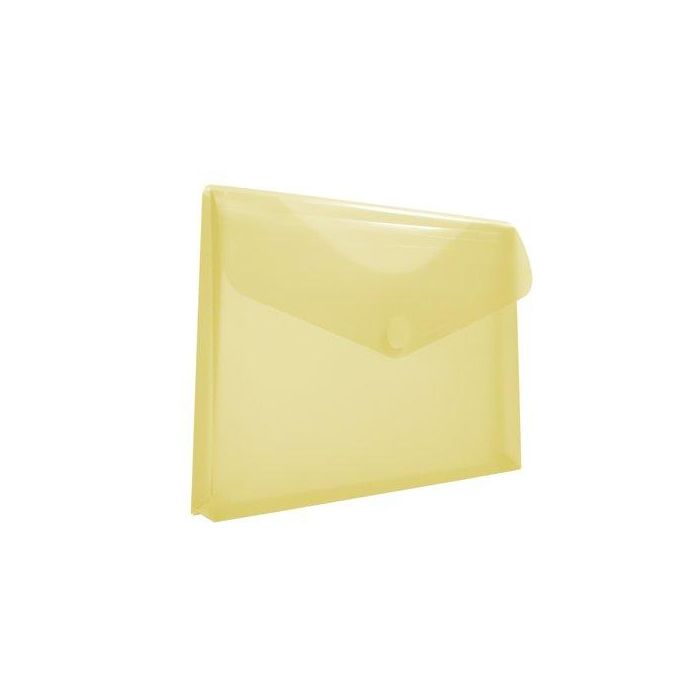 Dosier Sobre Office Box Fuelle Pp Velcro A4+ Amarillo Transparente (Set de 10)