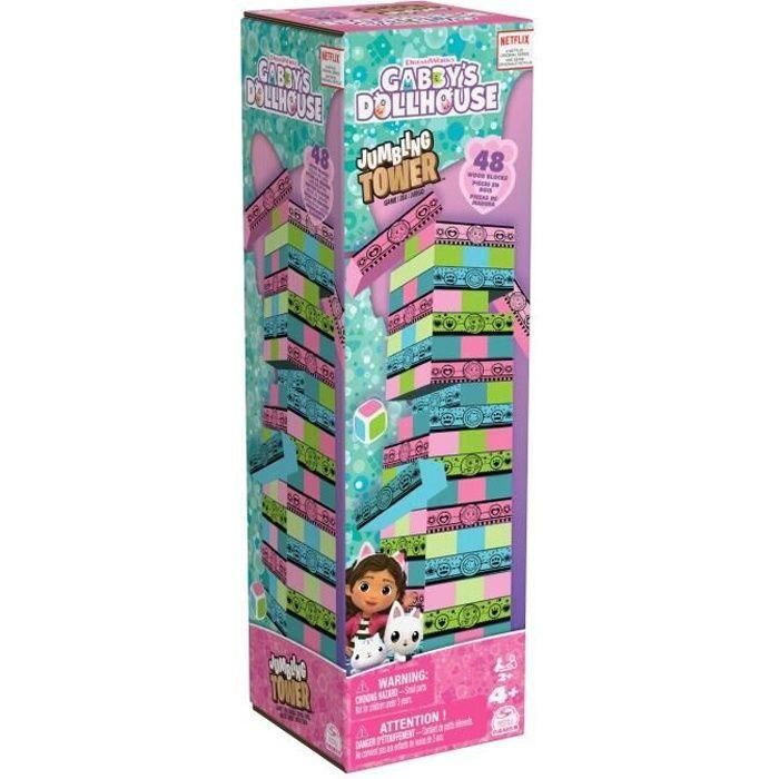 Gabby y la Casa Mágica - TORRE JENGA - 2 jugadores y + - Juego de habilidad y equilibrio Gabby y la Casa Mágica - TORRE JENGA - 2 jugadores y + - Juego de habilidad y equilibrio