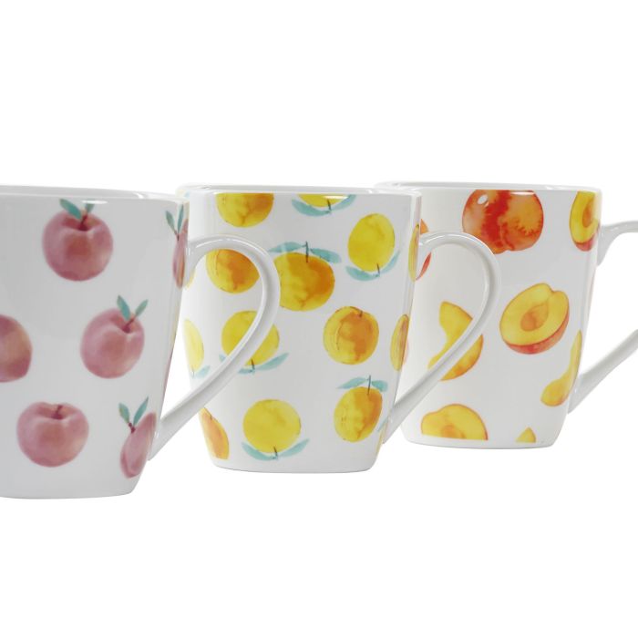 DKD Home Decor Taza Naranja Rojo 8.5 x 10 x 12 cm 12 Unidades 1