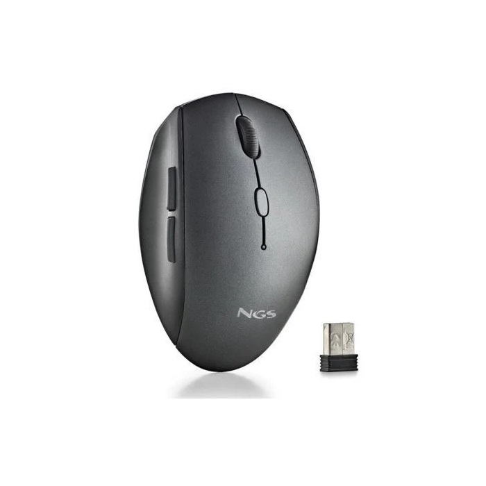 Ratón Inalámbrico NGS BEEBLACK Negro 1600 dpi 0 Ratón Inalámbrico NGS BEEBLACK Negro 1600 dpi 0