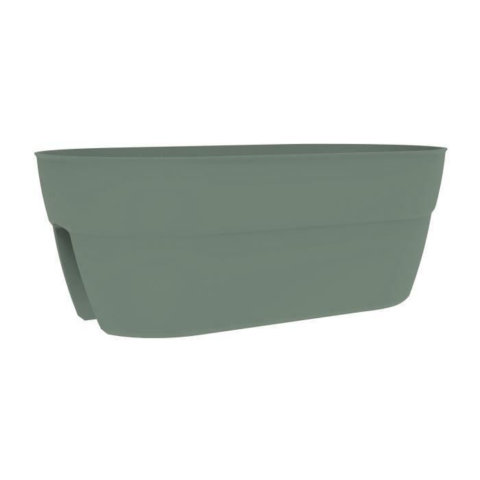 Eda EDA1700490098073 Jardinera Cavaliere Osaka con sistema de fijación para balcones y barandillas 19,5 L Verde laurel. Eda EDA1700490098073 Jardinera Cavaliere Osaka con sistema de fijación para balcones y barandillas 19,5 L Verde laurel.