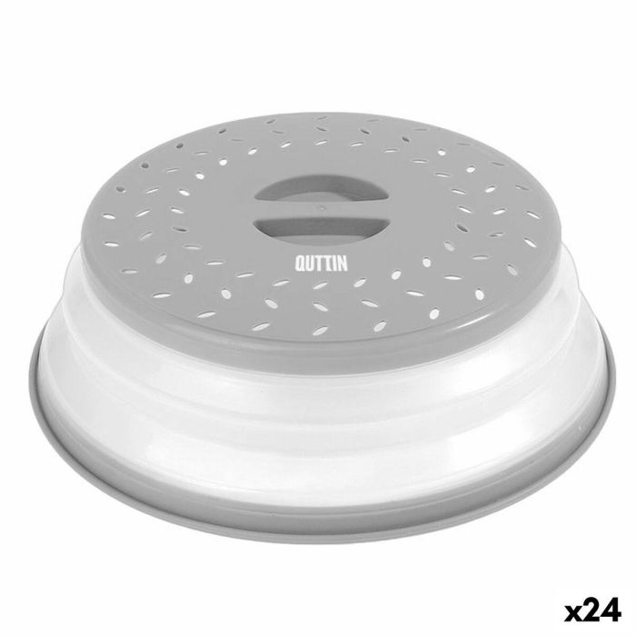 Tapa para Microondas Quttin Plegable 27 x 8 cm (24 Unidades)