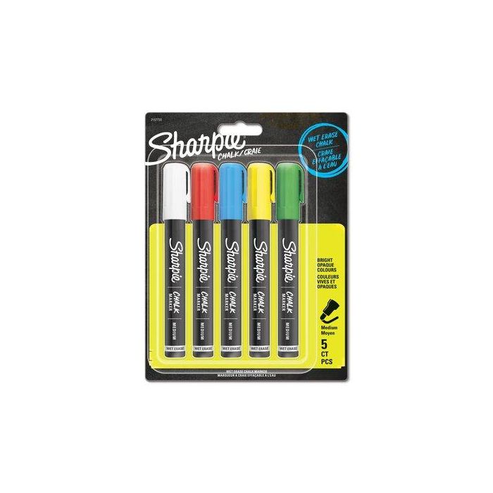 Marcador Tiza Liquida Sharpie Chalk Marker Colores Surtidos Blister De 5