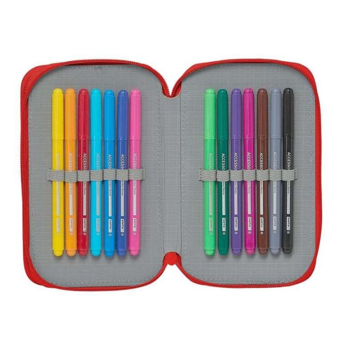 Plumier Doble Sevilla Fútbol Club M854 Rojo 12.5 x 19.5 x 4 cm (28 piezas) 5 Plumier Doble Sevilla Fútbol Club M854 Rojo 12.5 x 19.5 x 4 cm (28 piezas) 5