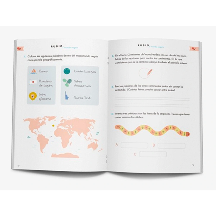 Rubio Cuaderno 3 Mundo Viajero Competencia Lectora DIN A5 Certificado FSC 1