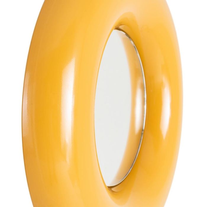 Espejo Mostaza Metal 49 X 5 X 49 cm