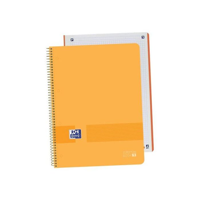 Bloc Oxford School Eu.Book 1 Live&Go Micro.Tapa Pp A4+ 80H Cuadric.5X5 90G Melocoton 5 unidades