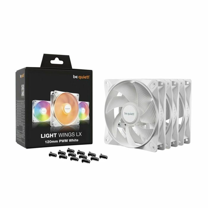 Be Quiet! BL122 Light Wings LX - Ventilador de Caja Triple PWM de 120mm - Blanco - Pack 13 Be Quiet! BL122 Light Wings LX - Ventilador de Caja Triple PWM de 120mm - Blanco - Pack 13