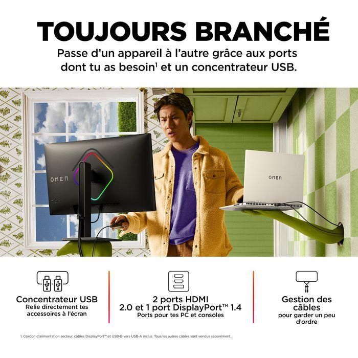 HP OMEN 27s Monitor Gaming 27 pulgadas FHD 240Hz 16