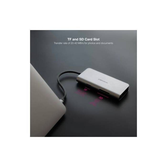 Docking Tipo-C Nanocable 10.16.4609/ 3xUSB/ 1xHDMI 4K/ 1xRJ45/ 1xLector tarjetas/ 1xUSB Tipo-C PD/ Gris 2 Docking Tipo-C Nanocable 10.16.4609/ 3xUSB/ 1xHDMI 4K/ 1xRJ45/ 1xLector tarjetas/ 1xUSB Tipo-C PD/ Gris 2