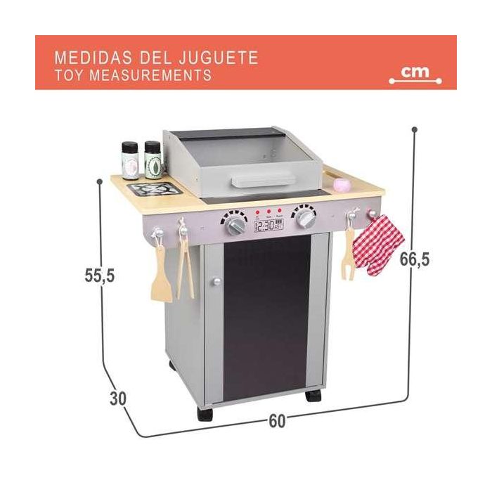 Barbacoa de madera con 10 piezas 60x30x66,5 cm 13 Barbacoa de madera con 10 piezas 60x30x66,5 cm 13