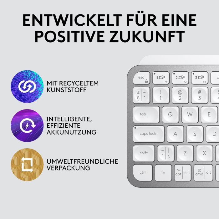 Logitech MX Keys Mini MAC - Tastatur Hintergrundbeleuchtung 5