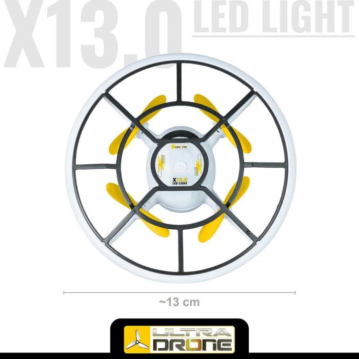 Mondo Motors - Dron de radio controlado - Efectos de luz - Ultradrone X13 LED Light - Diametre 13cm 3