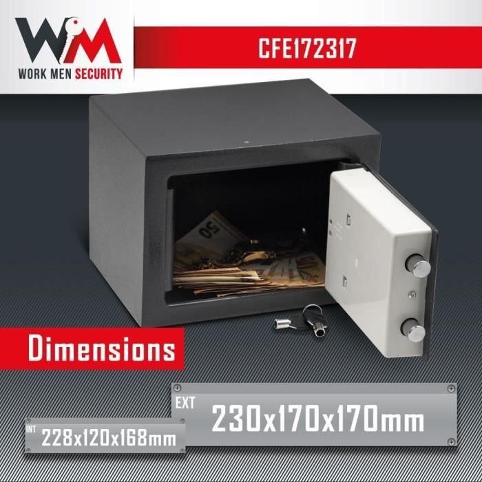 ELEM TECHNIC Caja fuerte electrónica de seguridad 2.9 L 17x23x17 cm 2 ELEM TECHNIC Caja fuerte electrónica de seguridad 2.9 L 17x23x17 cm 2