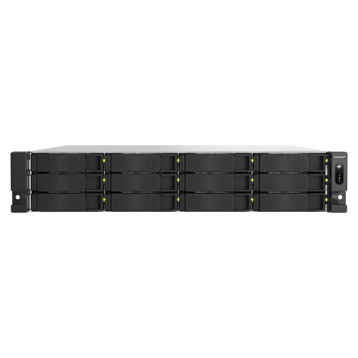 Qnap Ts-H1277Axu-Rp-R5 Servidor NAS 12 Bahías, 16GB RAM, 2.5/10 Gigabit Ethernet, AMD 6 Núcleos 5.1GHz