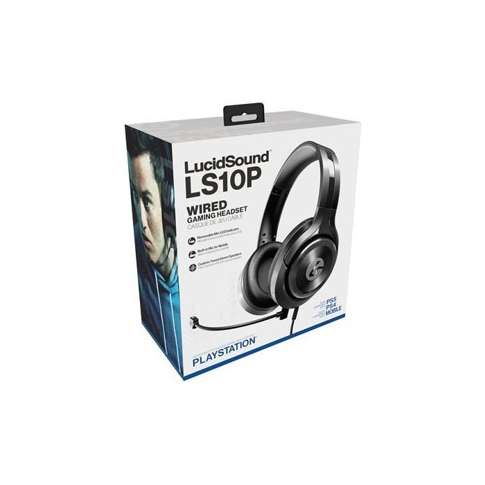 Lucid Sound LS10P Auricular Gaming con Cable para PlayStation Negro, PS5 y PS4, Micrófonos Duales, 50mm, Comodidad Gafas 5 Lucid Sound LS10P Auricular Gaming con Cable para PlayStation Negro, PS5 y PS4, Micrófonos Duales, 50mm, Comodidad Gafas 5