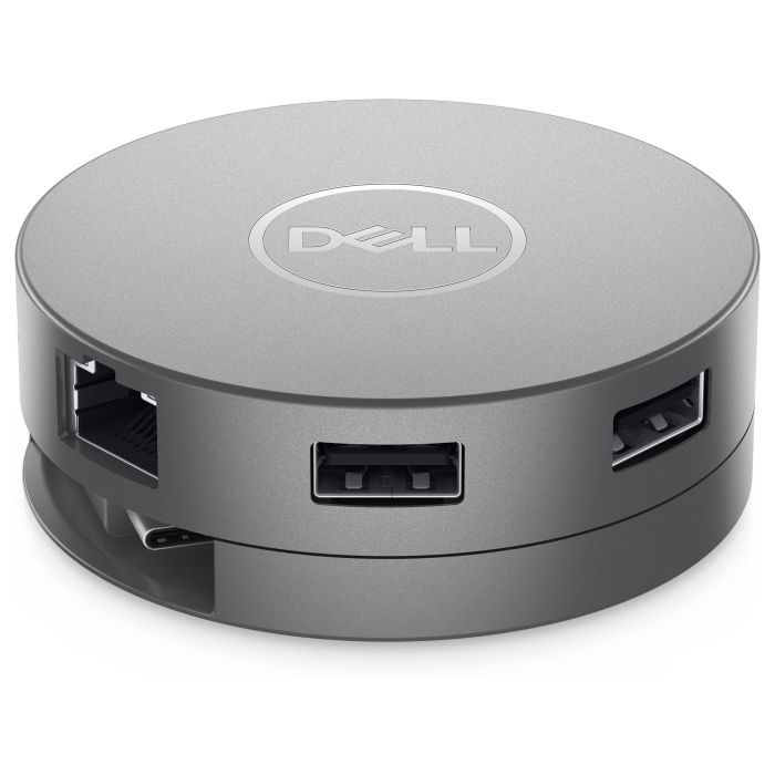 Dell DA310 Adaptador Móvil USB-C 7 en 1 con DisplayPort, HDMI, VGA, USB-A, USB-C, RJ-45 y Carga de 90W