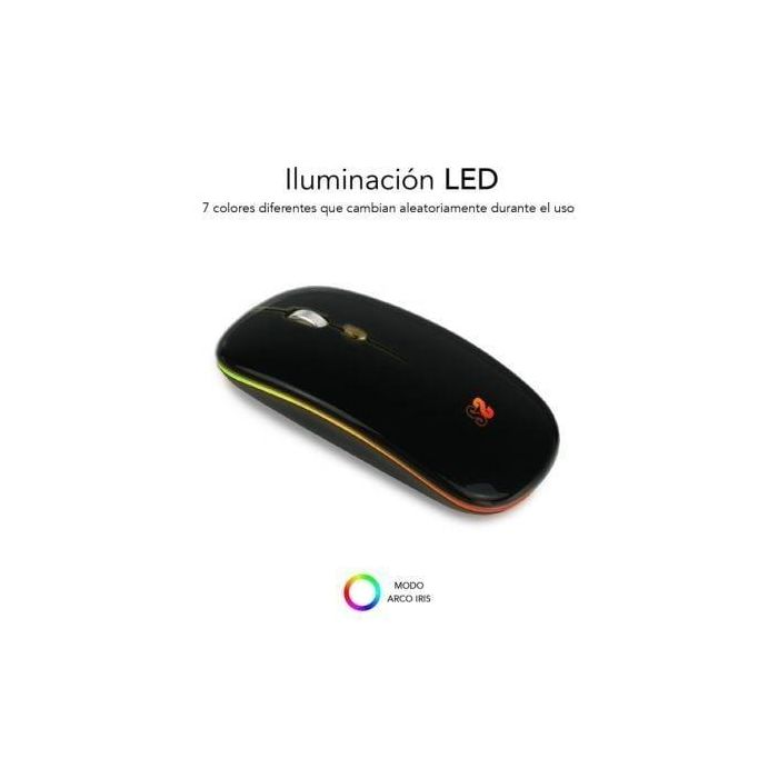 SUBBLIM SUBMO-LDFLAT1 ratón Oficina Ambidextro RF Wireless + Bluetooth + USB Type-A Óptico 1600 DPI 1 SUBBLIM SUBMO-LDFLAT1 ratón Oficina Ambidextro RF Wireless + Bluetooth + USB Type-A Óptico 1600 DPI 1