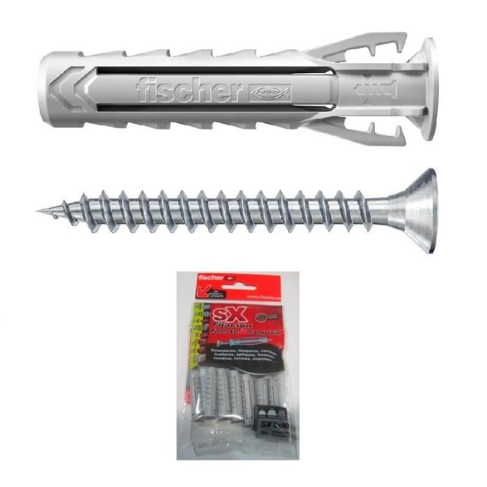 FISCHER Bolsa de Tacos SX con Tornillo - Medida Taco 8-40