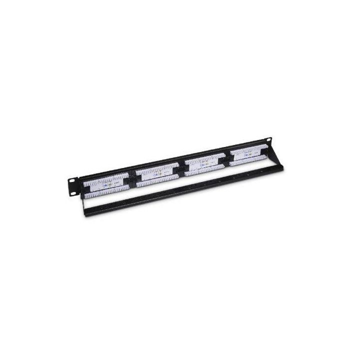 AISENS PATCH PANEL DE 24 PUERTOS RJ45 CAT6 UTP 19"1U DUAL IDC CON GESTION DE CABLES NEG 1 AISENS PATCH PANEL DE 24 PUERTOS RJ45 CAT6 UTP 19"1U DUAL IDC CON GESTION DE CABLES NEG 1