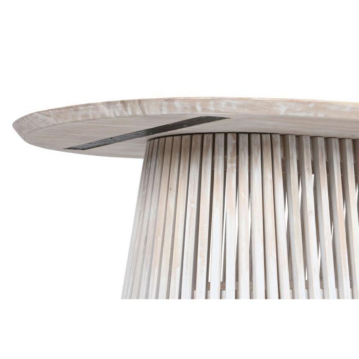 Mesa de Comedor Home ESPRIT Blanco madera de mindi 180 x 100 x 75 cm 2 Mesa de Comedor Home ESPRIT Blanco madera de mindi 180 x 100 x 75 cm 2