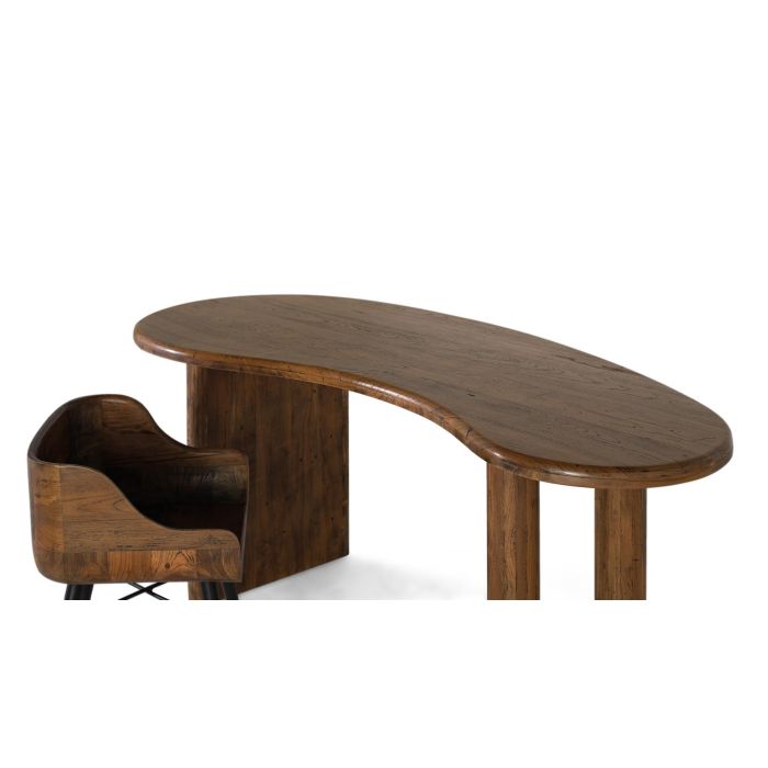 Mesa de Comedor Rustica GINER Y COLOMER en Madera de Teka Nogal 3