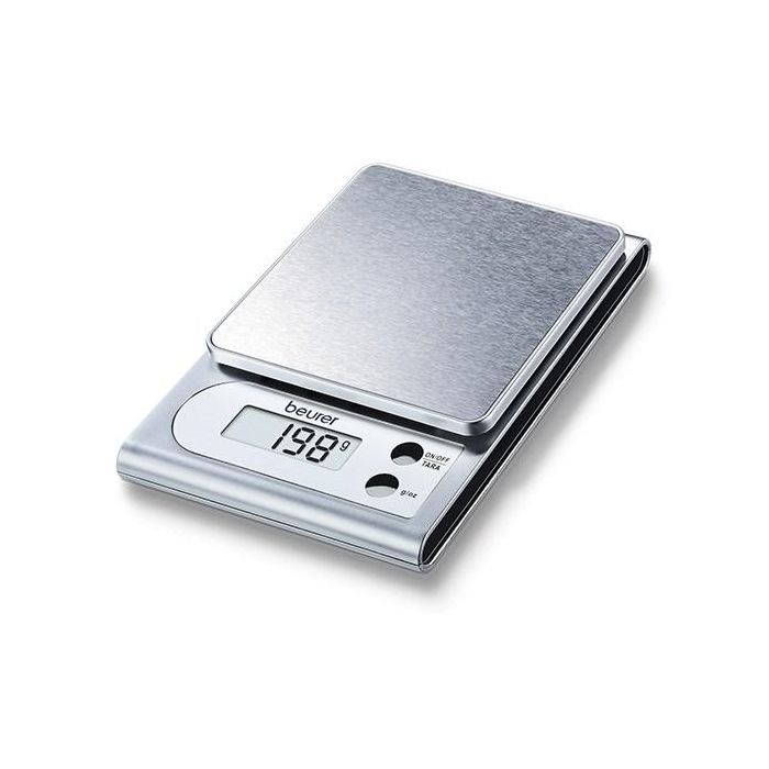 Beurer KS-22 Balanza de Cocina con Pantalla LCD y Superficie de Acero Inoxidable Beurer KS-22 Balanza de Cocina con Pantalla LCD y Superficie de Acero Inoxidable