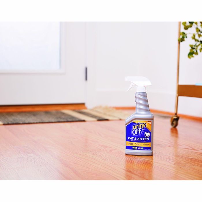 Urine Off Espray Eliminador de Manchas y Olores de Orina para Gatos y Gatitos - Ecológico, Inodoro, Previene Marcaje 500 ml 8