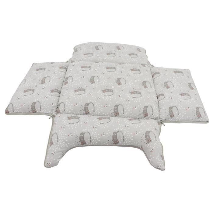 AIME Cesta para gato y perro pequeño, en piel, Cesta estampada Comodidad para dormir Suave, esponjosa, plegable, reversible, tamaño S 48x37x1 4