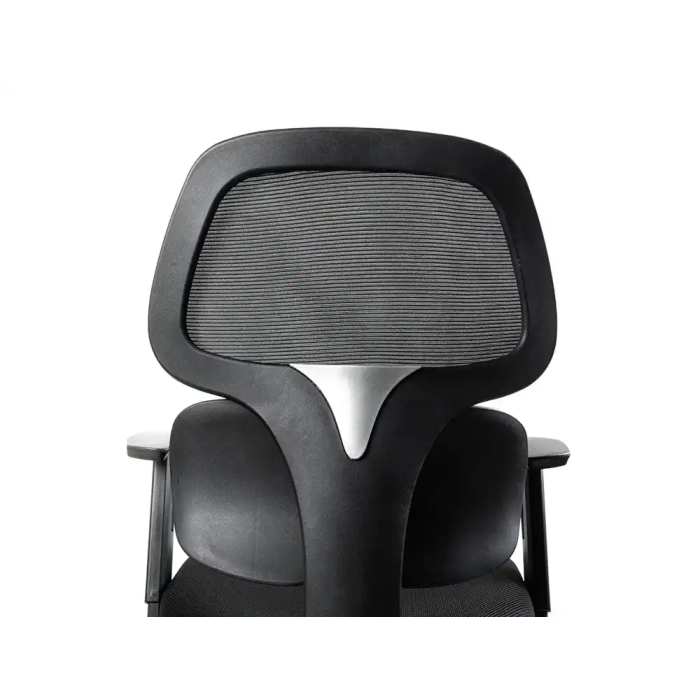 Q-connect Silla de Oficina Ancona Malla Base Metálica Negro - Altura Máx 1110 Anc 660 Prof 590 Ruedas Premium 10