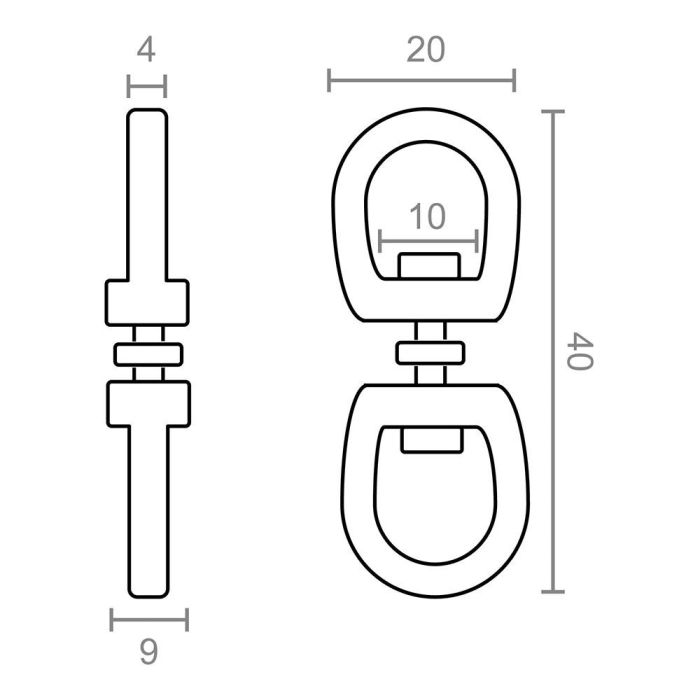 Edm Anilla giratoria AP12 Acero Niquelado 10 mm 3/8" 2 unidades 3 Edm Anilla giratoria AP12 Acero Niquelado 10 mm 3/8" 2 unidades 3