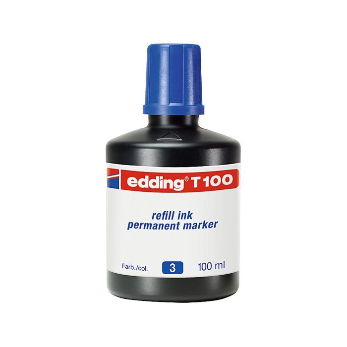 Tinta Rotulador Edding T-100 Azul Bote 100 mL 1