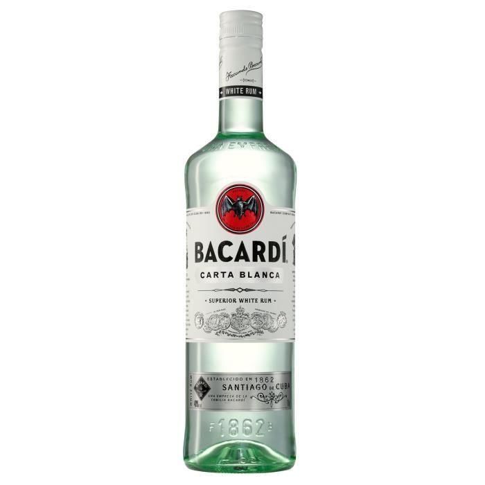 Bacardi Carta Blanca Ron Blanco 100 cl - 37.5 °