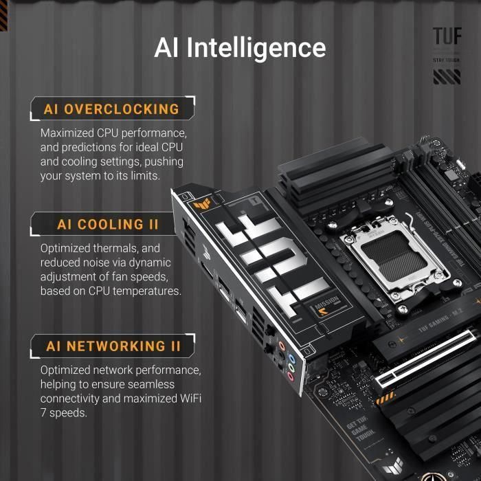 ASUS Placa Base AM5 TUF GAMING X870-PLUS WiFi 1 ASUS Placa Base AM5 TUF GAMING X870-PLUS WiFi 1