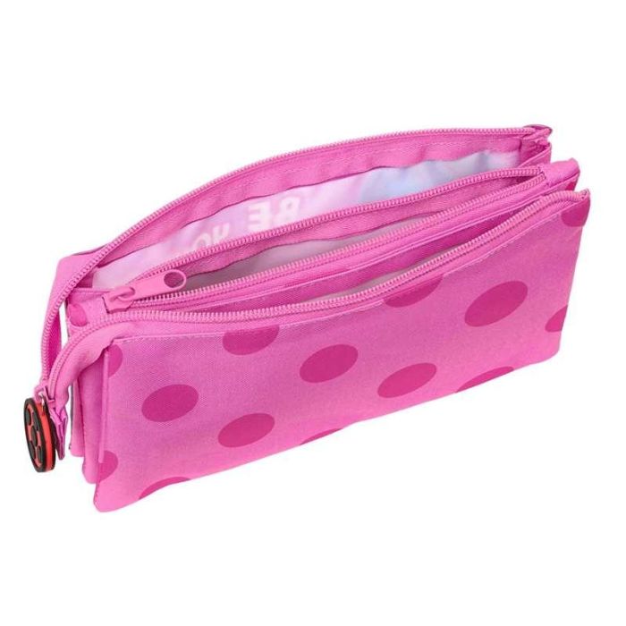 Portatodo Triple Lady Bug Fucsia (22 x 12 x 3 cm) 2